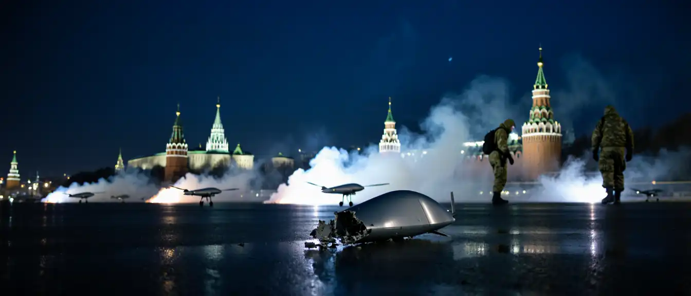 Десятки беспилотников не долетели до Москвы из-за работы систем противовоздушной обороны