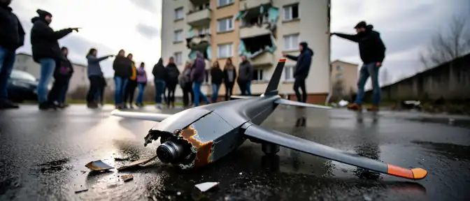Один житель Липецка получил травмы из-за падения обломков беспилотного летательного аппарата